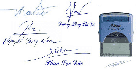 Khắc dấu chữ ký tại Hải Phòng